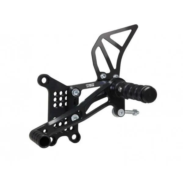 Trw Rearset Footrest - Black Anodized Aluminum