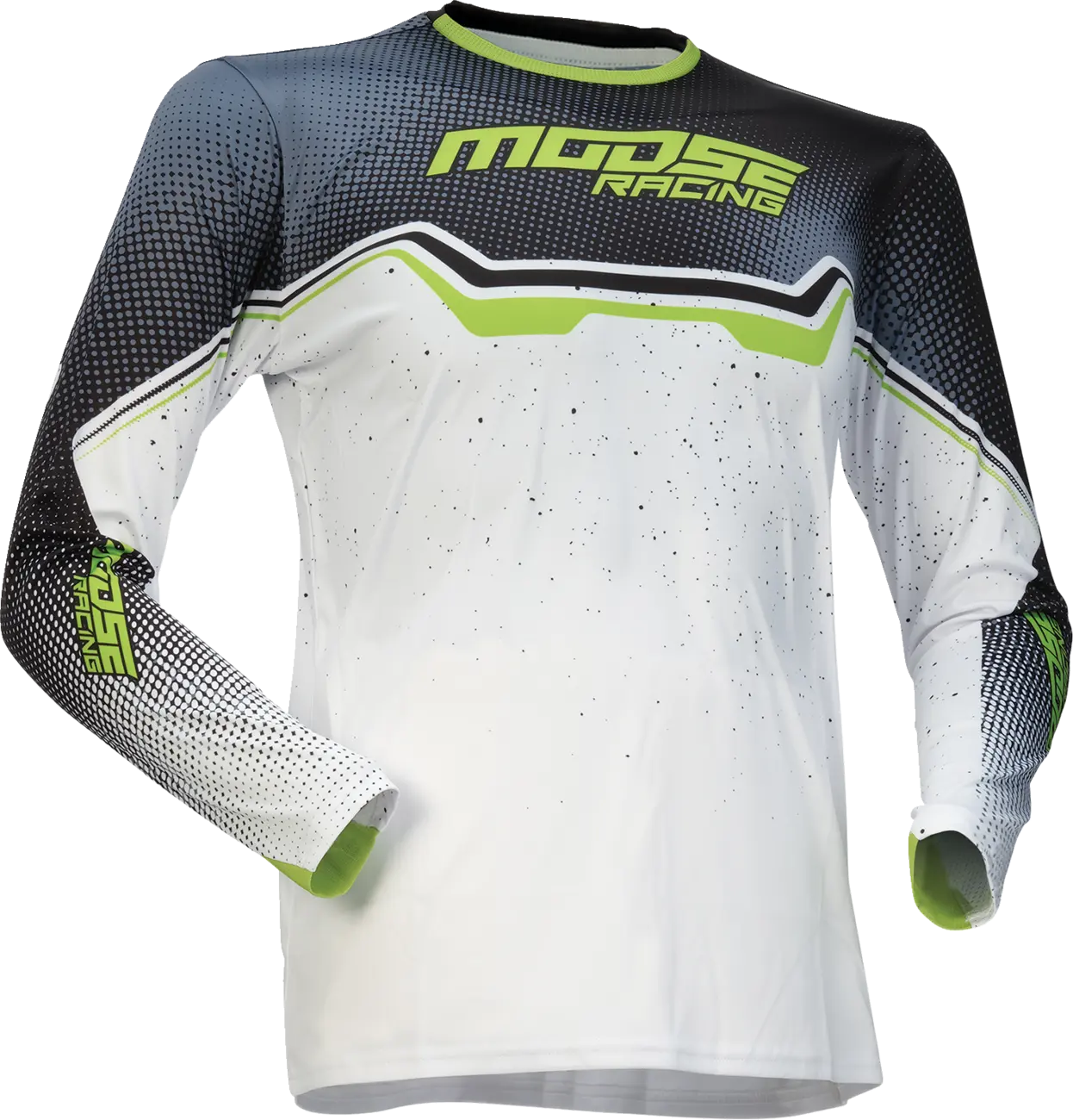 Moose Offroad Youth Qualifier Jersey - Black/Green/White