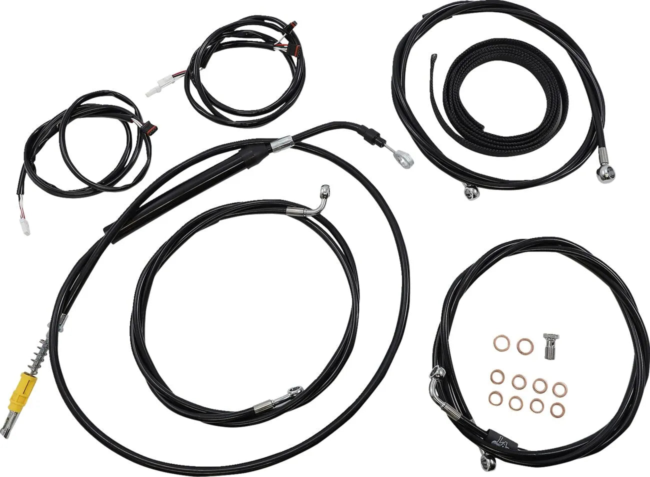 La Choppers Complete Plug-N-Play Cable Kit for 18"-20" Handlebars