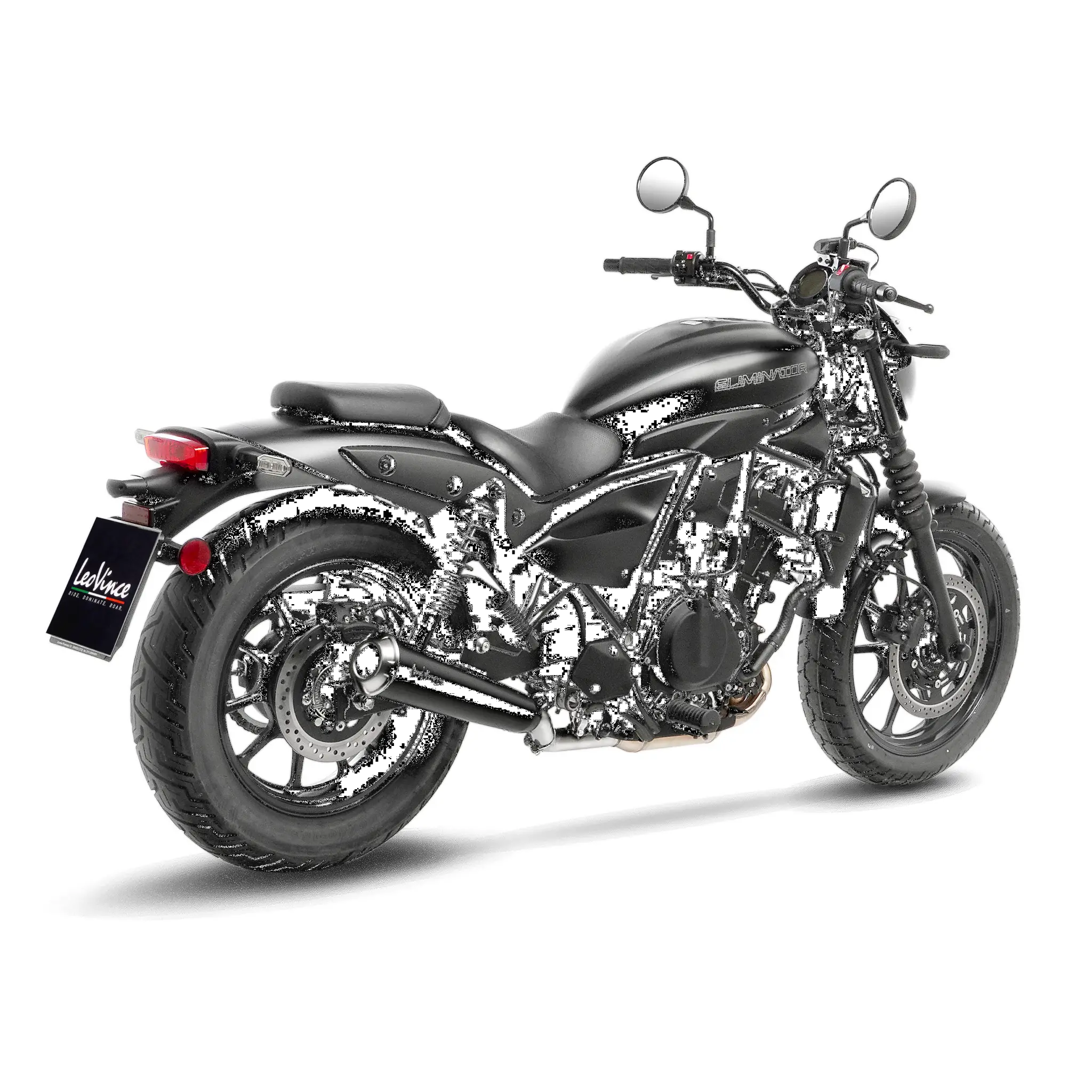 Leovince Lv Classic Racer Black Slip-on Muffler - ECE Street Legal Approved