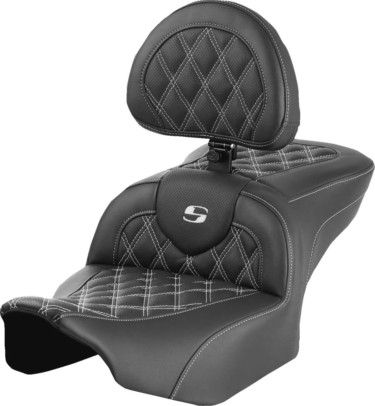 Saddlemen Roadsofa Lattice Stitch Seat - For Harley Davidson