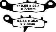 Ebc Tt Sport Carbon Fusion Brake Pads For Tout Terrain - Front