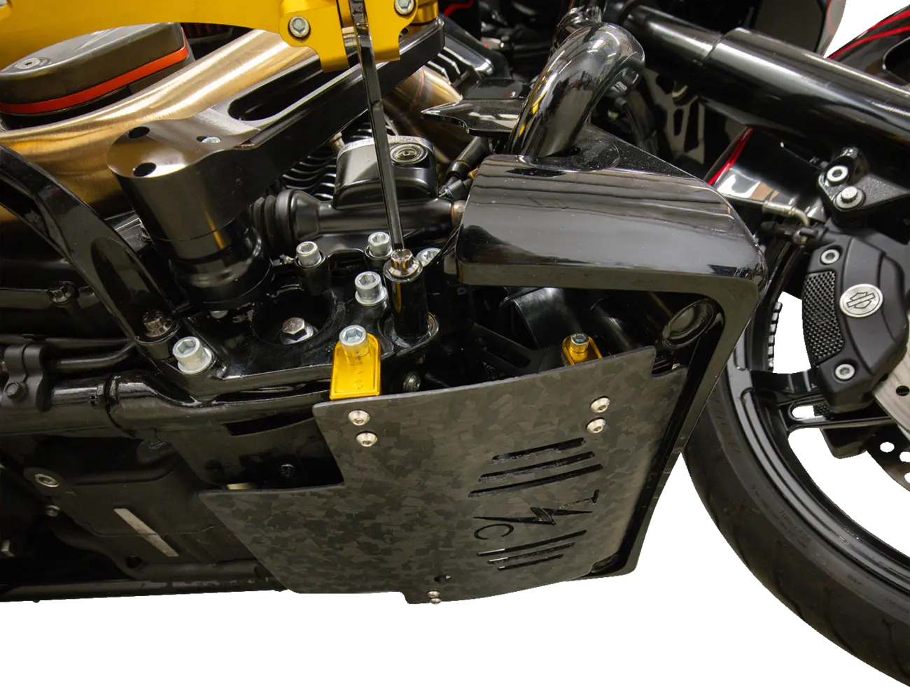 THRASHIN SUPPLY CO. Forged Carbon Fiber Skid Plate