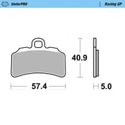 Moto-master Racing Gp Sinterpro Offroad Brake Pads