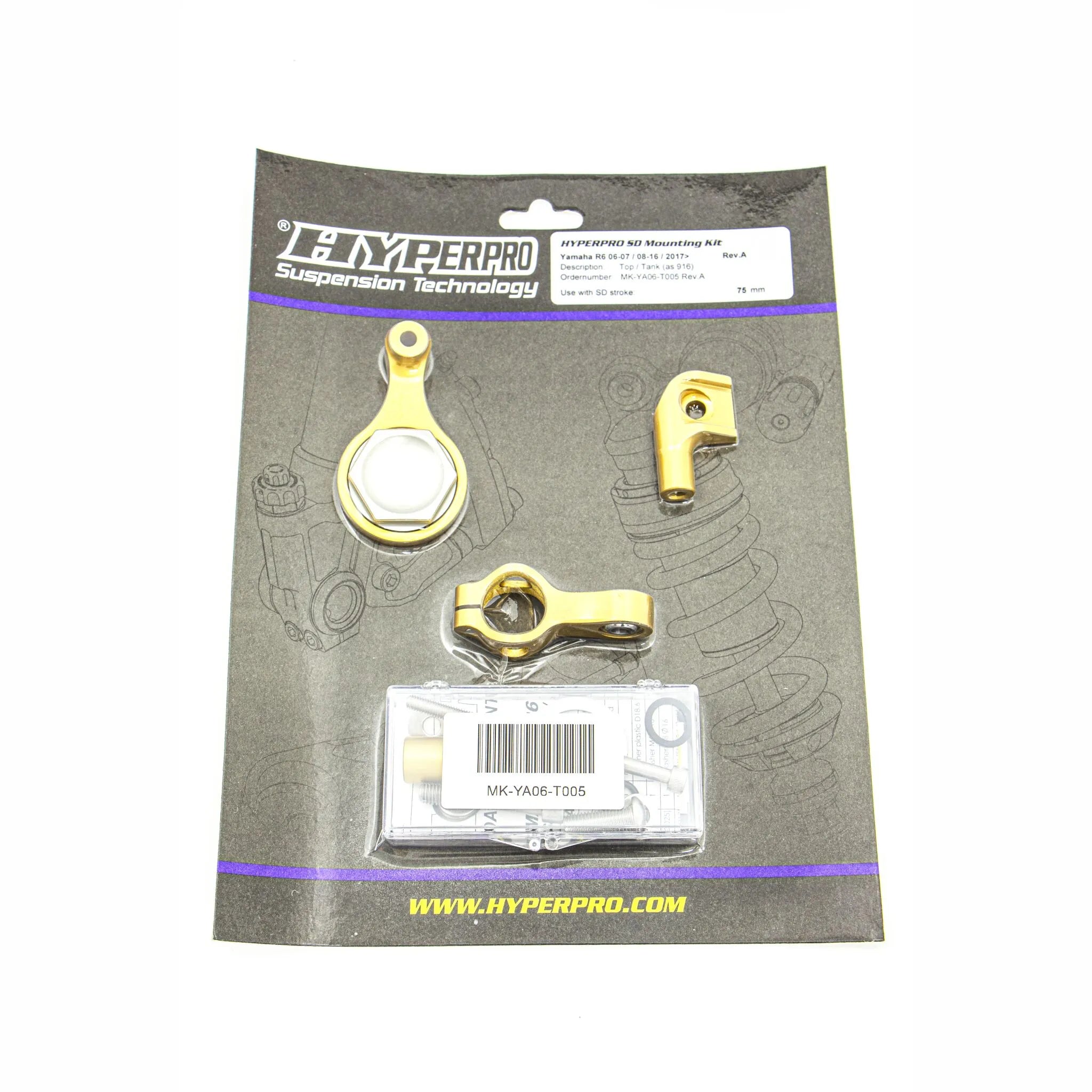 Hyperpro Steering Damper Mounting Kit