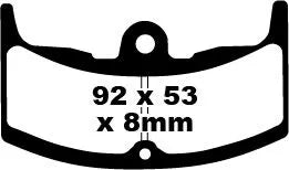 Ebc Fa Series Organic Brake Pads - Front