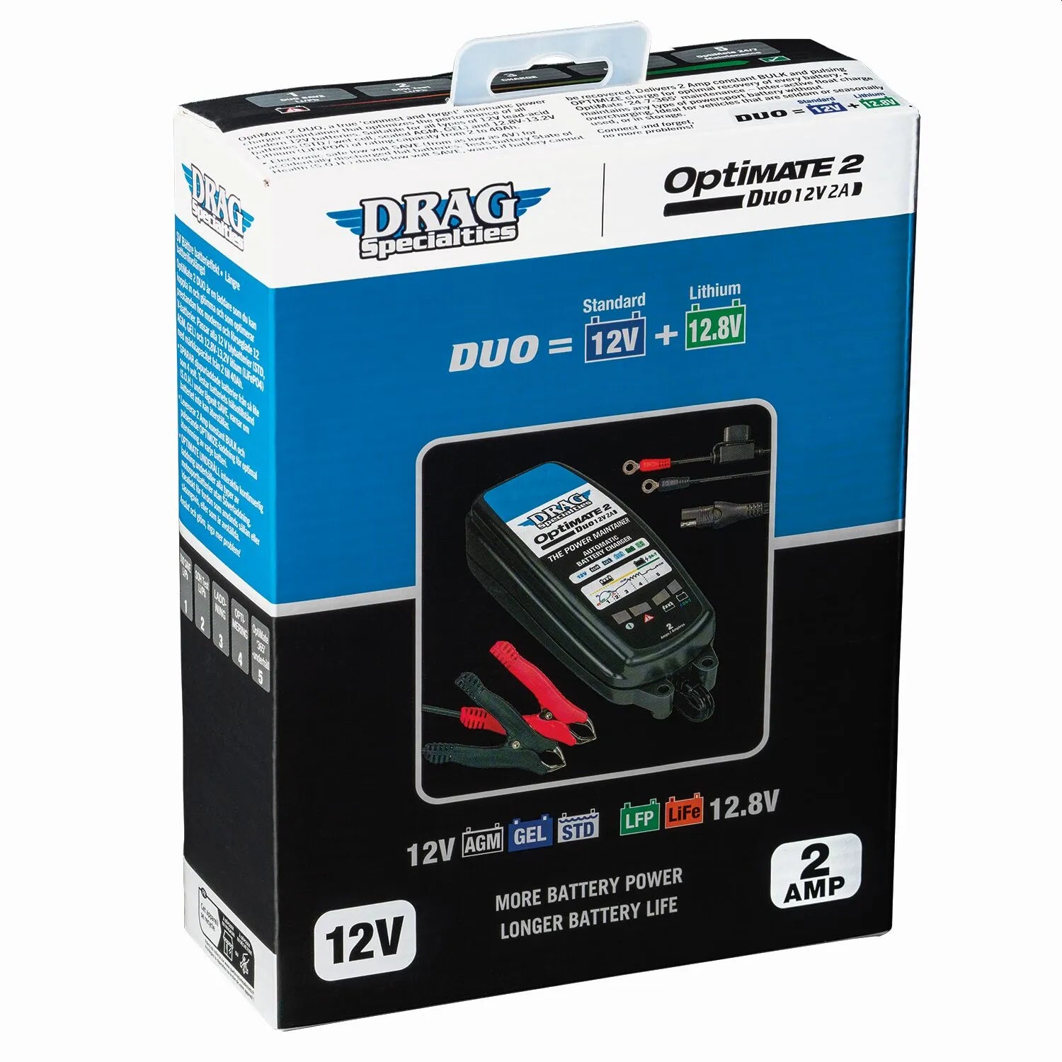 Drag Specialties Optimate 2 Duo Eu Battery Charger