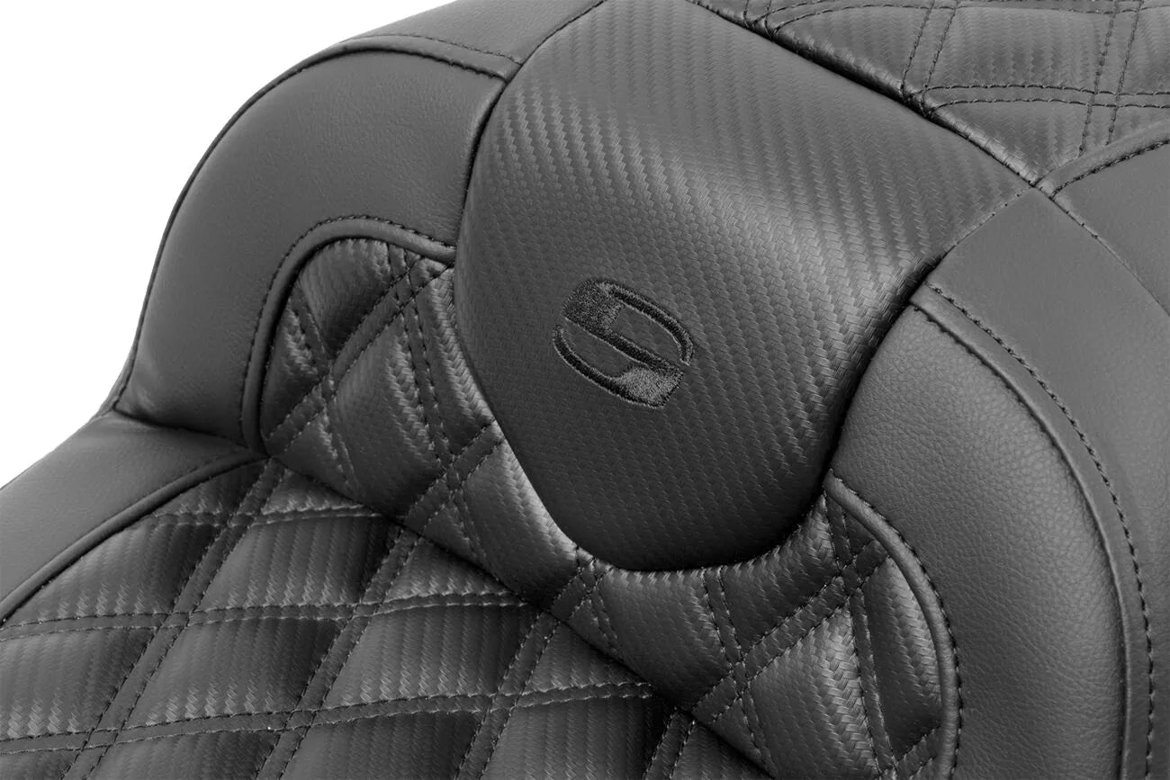 Saddlemen Roadsofa Lattice Stitch Seat - For Harley Davidson