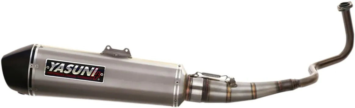 Yasuni Maxiscooter 4t Full Exhaust System - Titanium Look