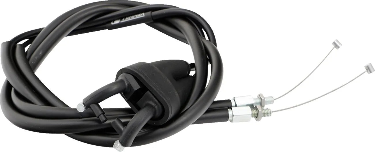 Moose Offroad Dual Throttle Cable, Black Vinyl