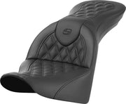 Saddlemen Roadsofa Lattice Stitch Seat - For Harley Davidson