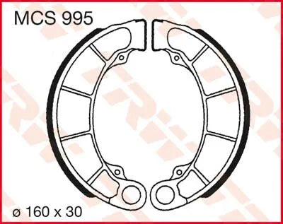 Trw Organic Brake Shoes - Enhanced Performance - Rear