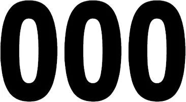 Factory Effex Pro Numbers Plate Graphic - 5" Black Vinyl