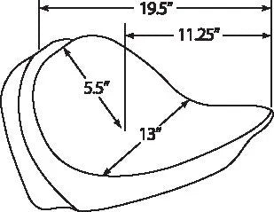 Drag Specialties Backrest Compatible Solo Seat - For Harley Davidson