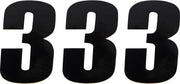 Moose Offroad Vinyl Race Numbers - 4.5" Black (3-pack)