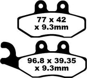 Ebc Sfa Series Organic Scooter Brake Pads - Front & Rear