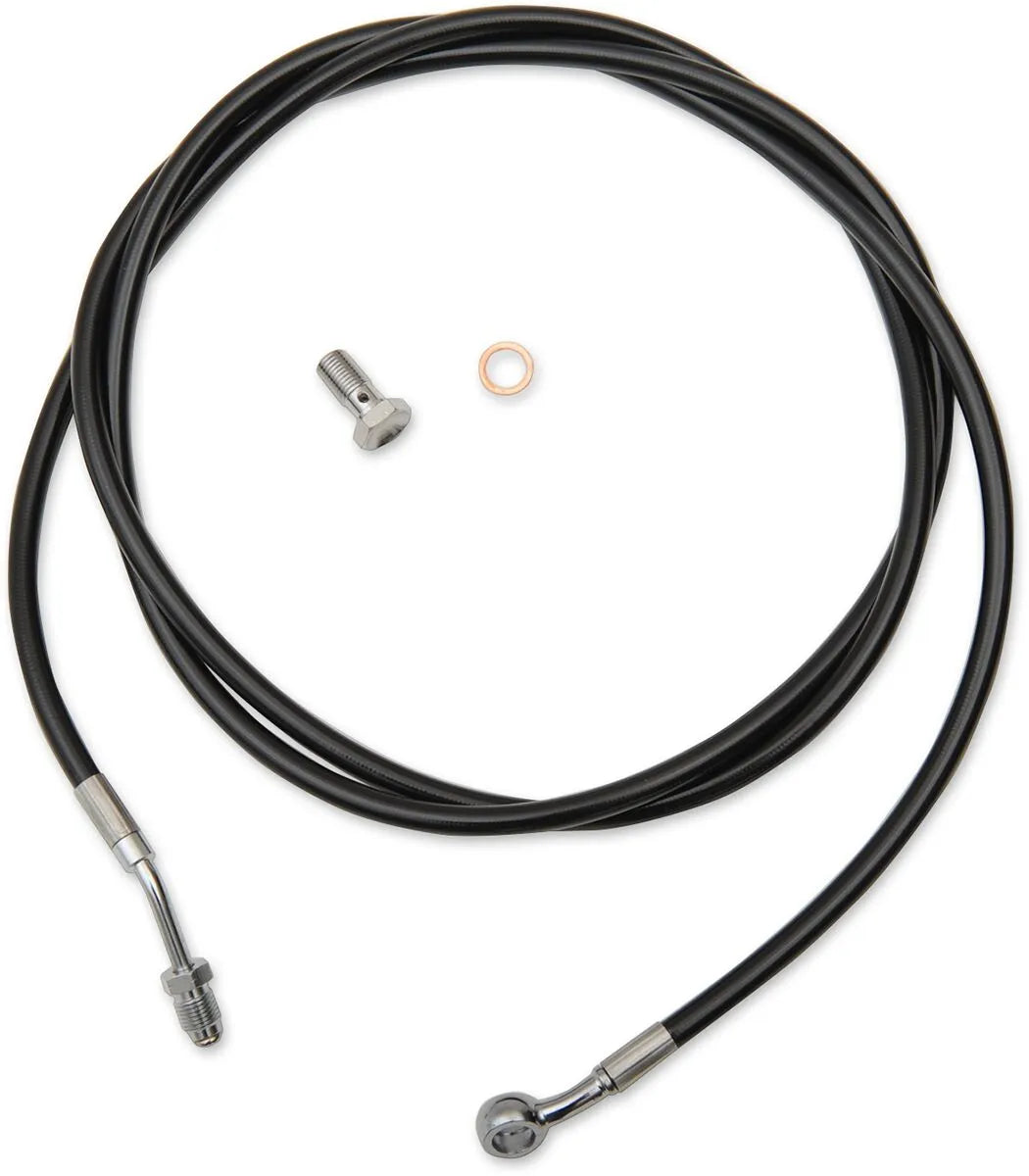 La Choppers Black Vinyl Clutch Cable for Ape Hanger Handlebars