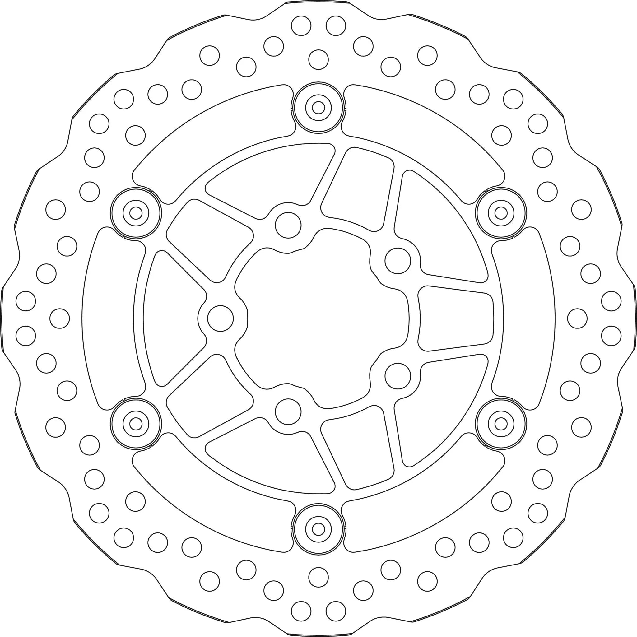 Sbs Stainless Steel Brake Rotor For Motorcycle - Front