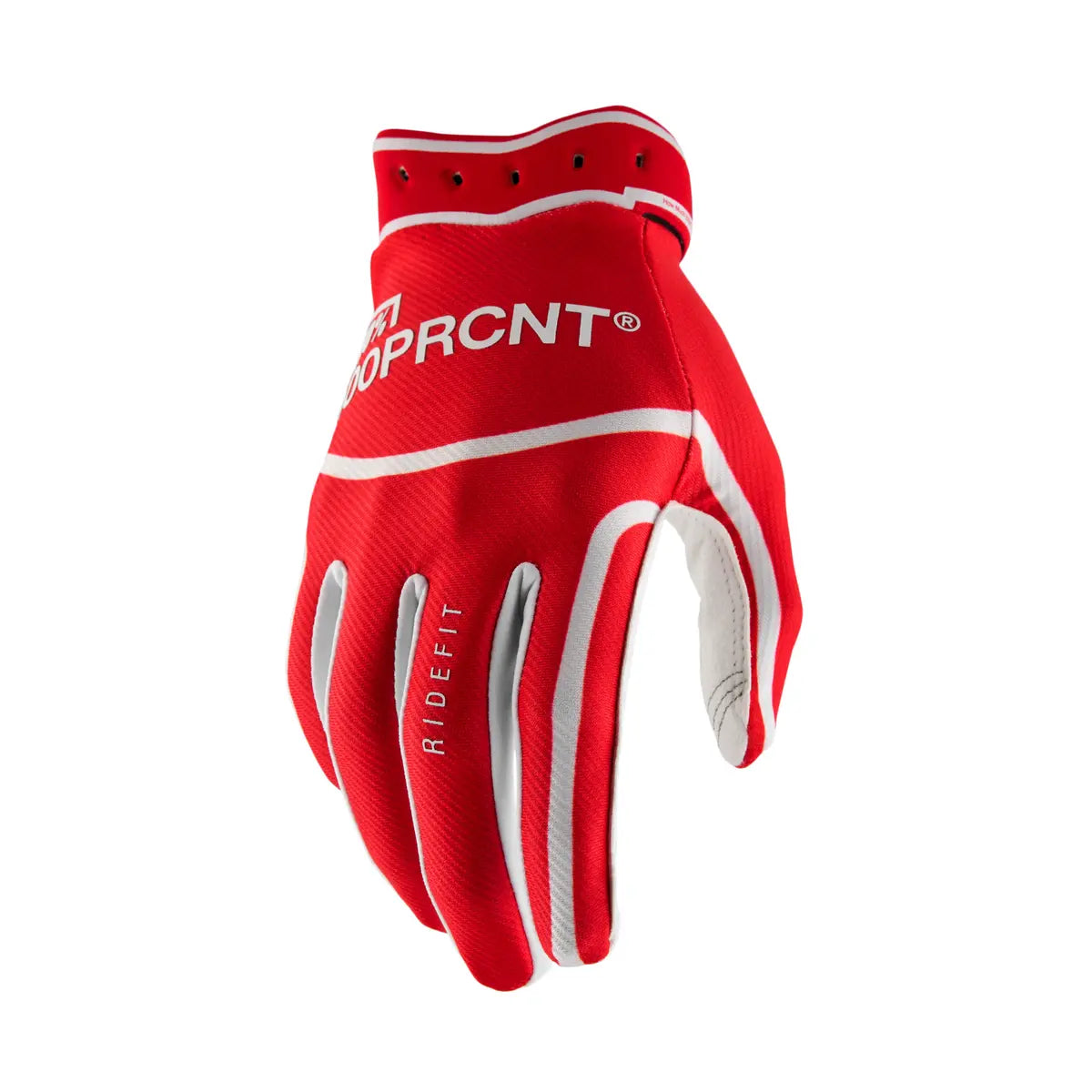 100% Ridefit Glove - Red/White