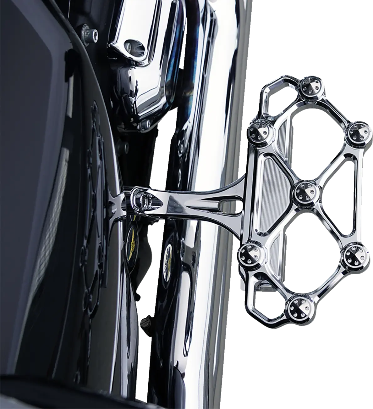 Arlen Ness Diamond Floorboards - Chrome