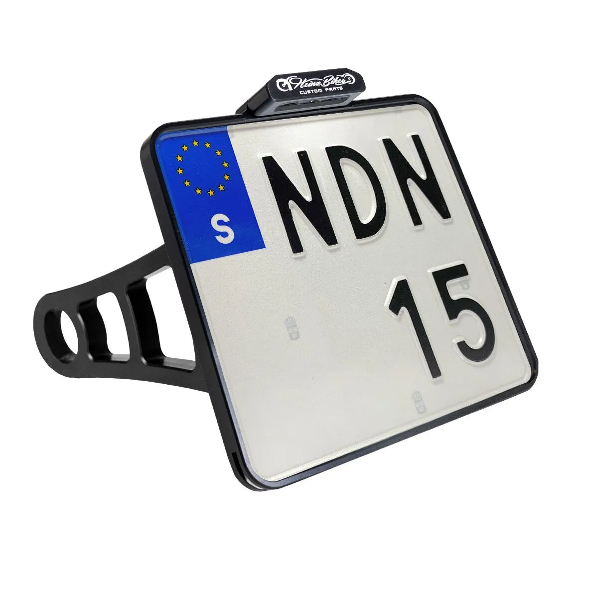 Heinz Bikes License Plate Side Mount For 1" Axles