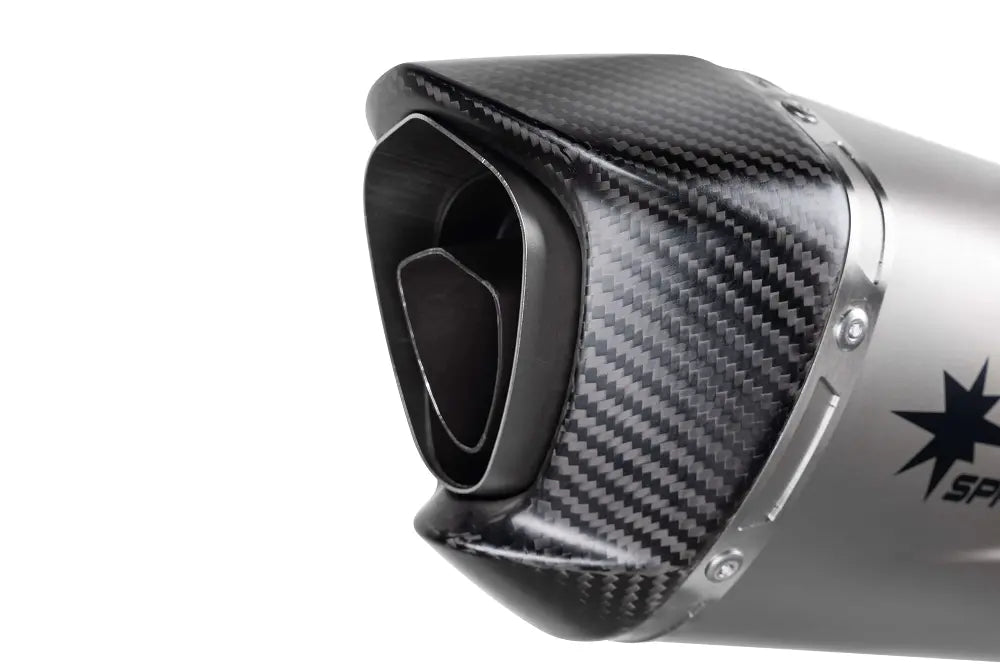 Spark Force Evo Slip-on Muffler With Carbon End Cap - ECE Street Legal Approved