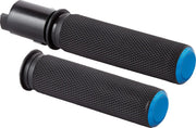 Arlen Ness Knurled Grips - Black/blue
