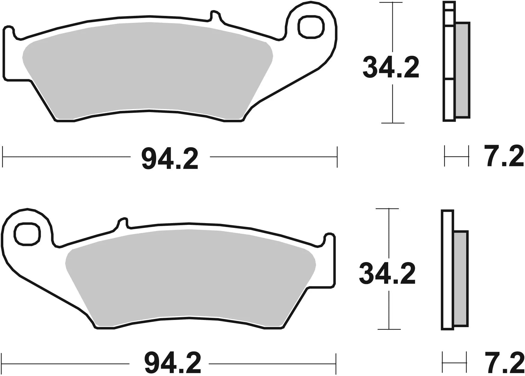 Sbs Hs Street Excel Sintered Front Brake Pads Set - Front