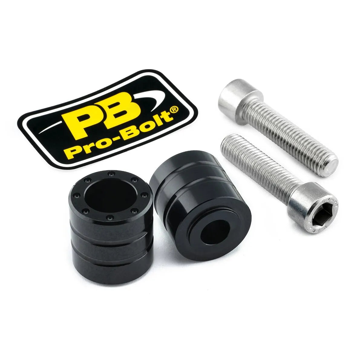 Pro Bolt Aluminium Bar Ends - Black