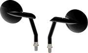 Burly Brand Hot Rod Mirrors - Black Anodized