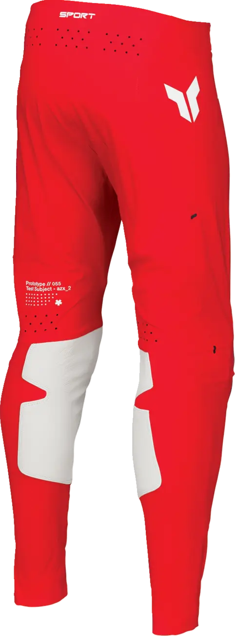 Thor Sportmode Riot Pants For Men - Red - Black/Red/White