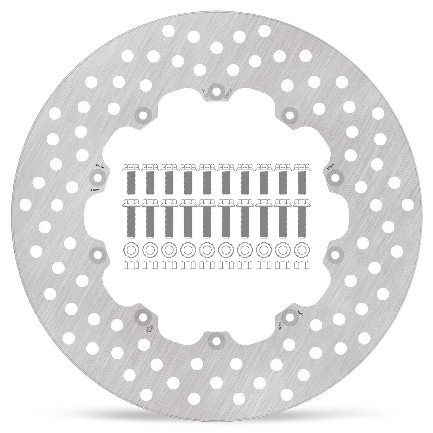 Moto-master Halo Series Fixed Brake Rotor - Front