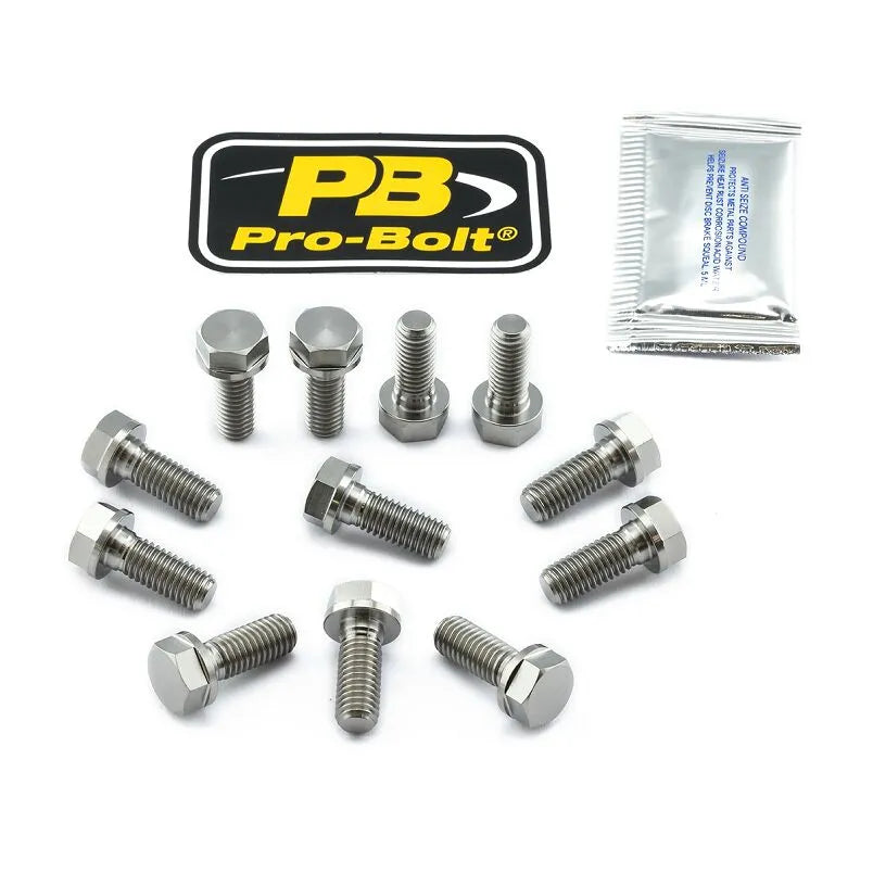 Pro Bolt Titanium Brake Rotor Mounting Bolt Kit