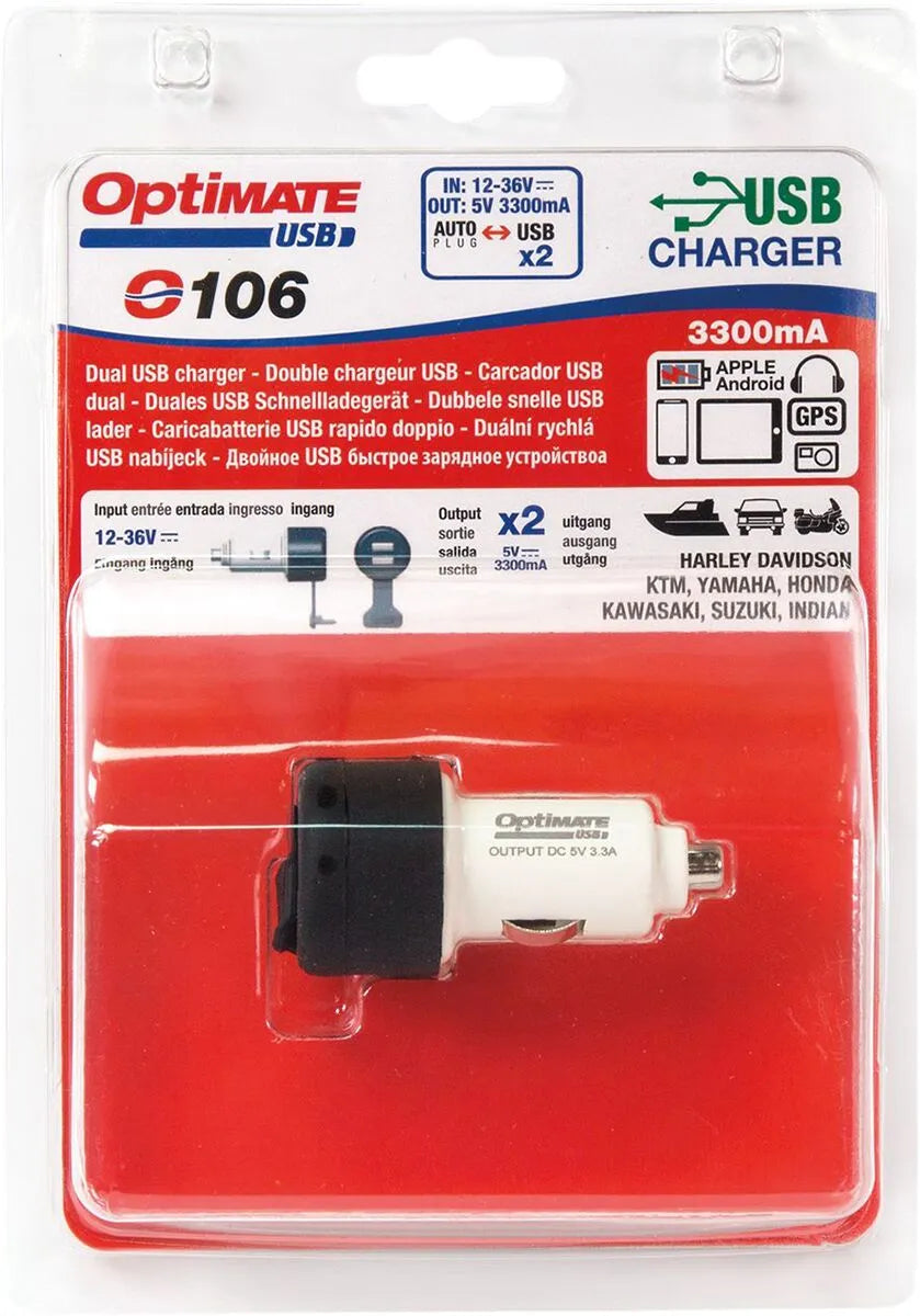 Tecmate Optimate Dual Usb Fast Charger