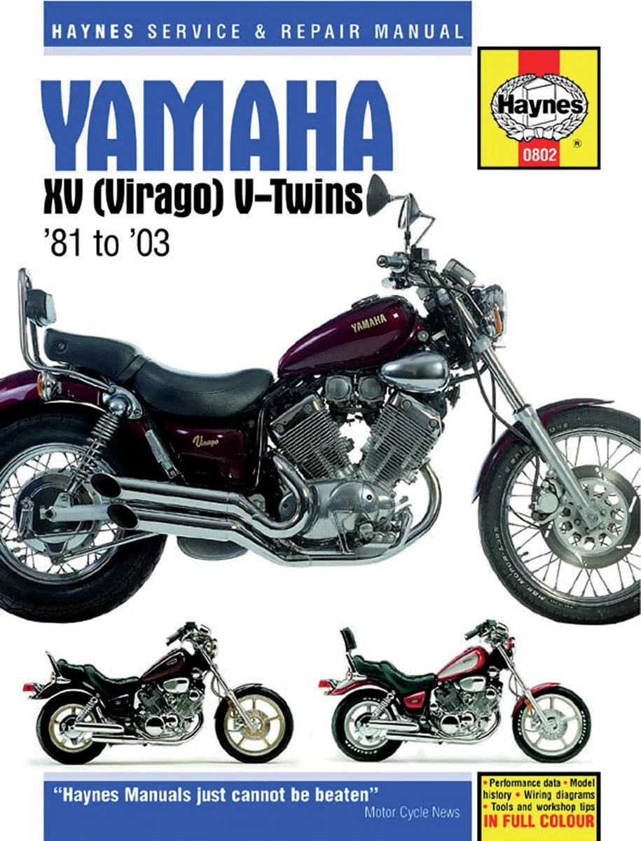 Haynes Motorcycle Repair Manual for Yamaha Virago XV 750 1100
