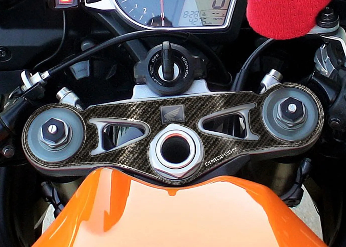 Onedesign Yoke Protector With Carbon Fiber Graphic For Honda