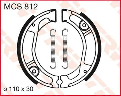 Trw Mcs812 Organic Brake Shoes - Superior Stopping Power - Rear
