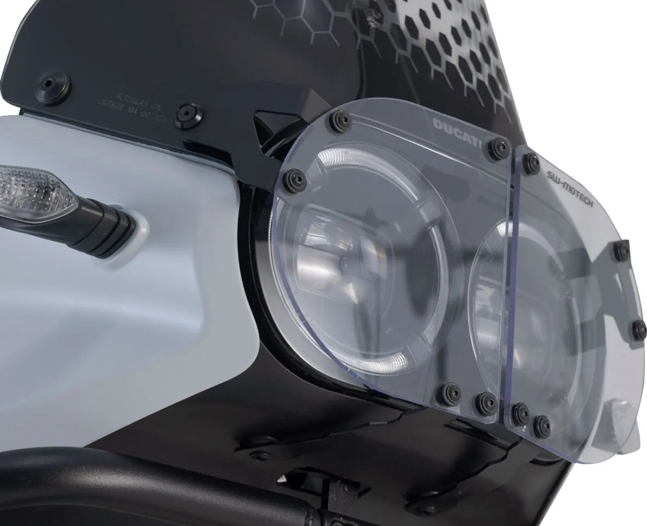 Sw-motech Headlight Guard - Steel & Makrolon Protection