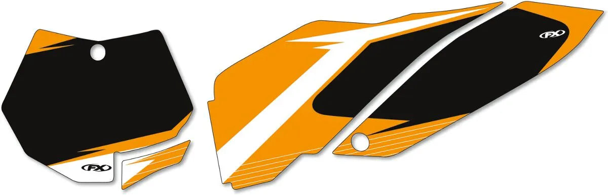 Factory Effex Pre-cut Number Plate Kit For Motorcycles