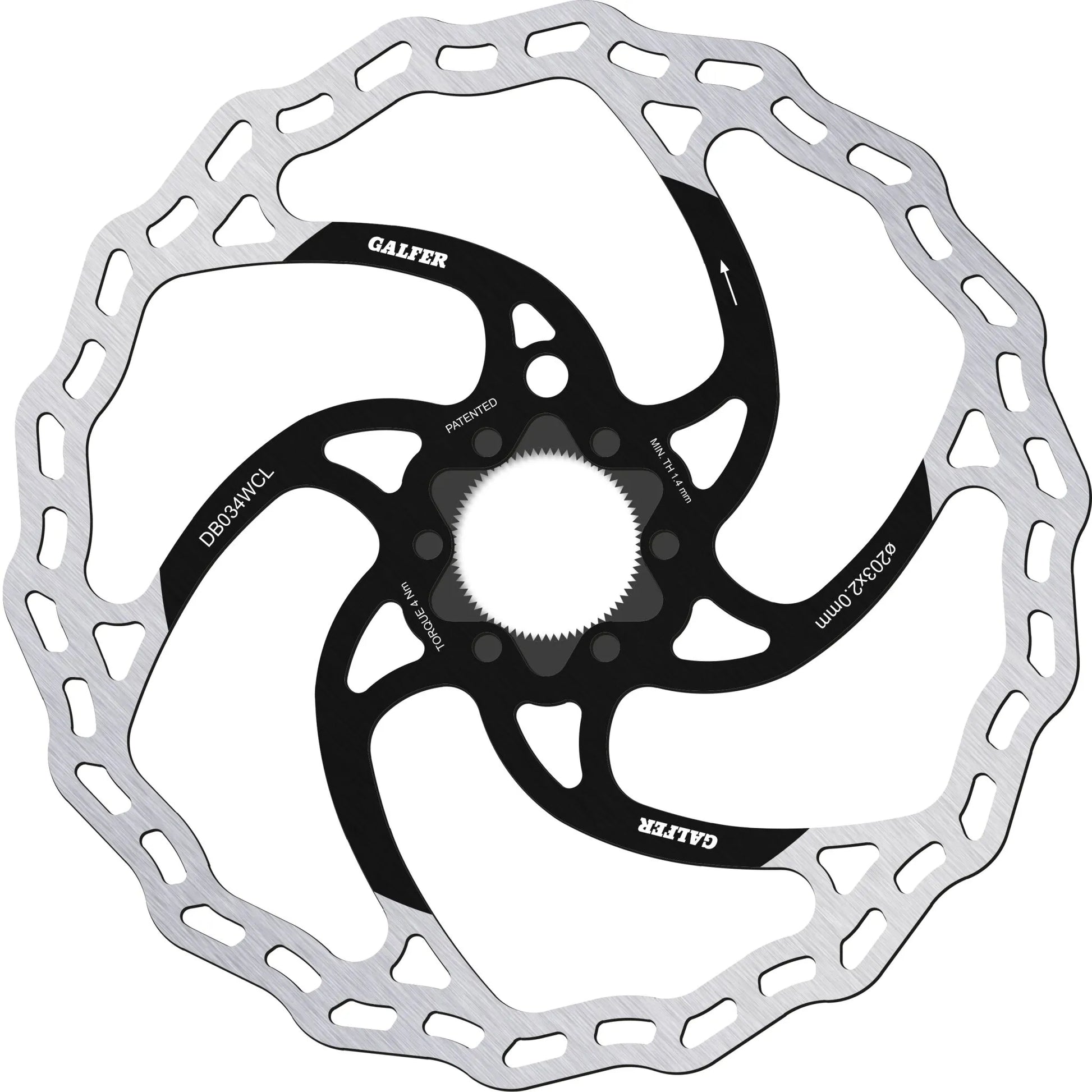 Galfer Wave Fixed Center-Lock Brake Rotor