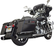 Bassani Xhaust Qnt Slip-on Mufflers - Black Steel