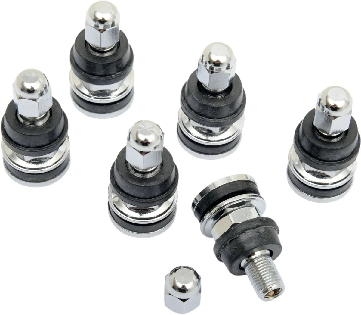 K&L SUPPLY TR412 Motorcycle Valve Stem Kit (6 Pack)
