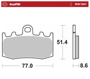 Moto-Master RoadPro Sintered Front Brake Pads