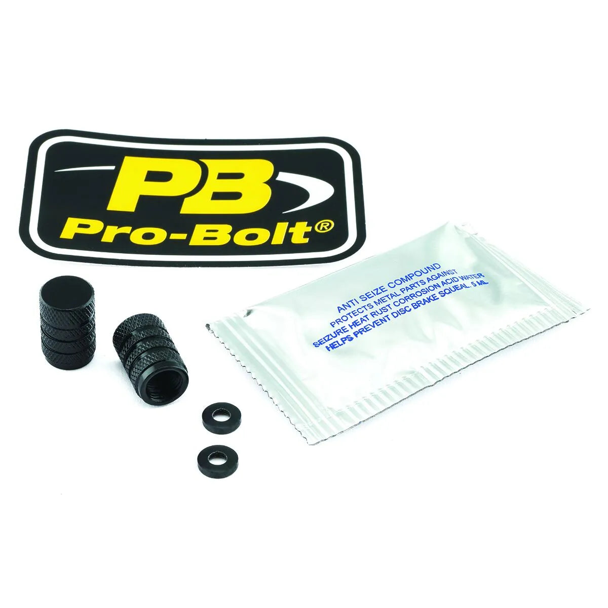 PRO BOLT Aluminum Valve Stem Cap for Motorcycle Tires