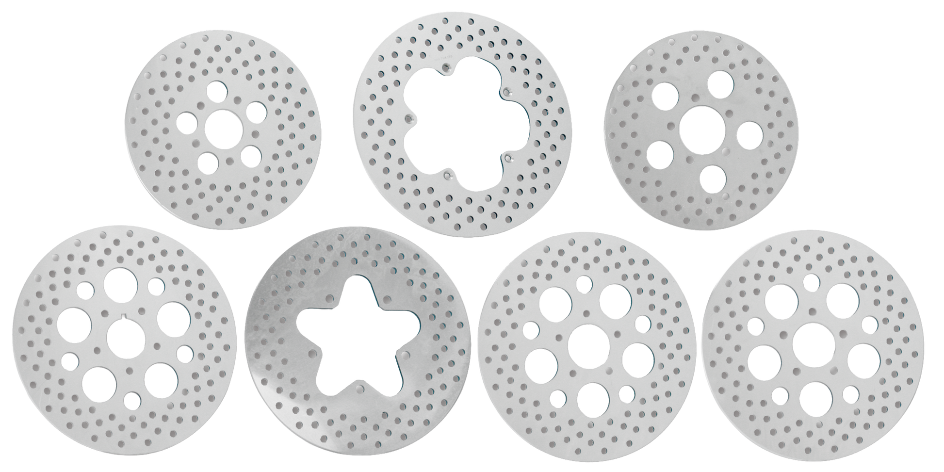Zodiac Polished and Drilled Stainless Steel Disc Brake Rotors