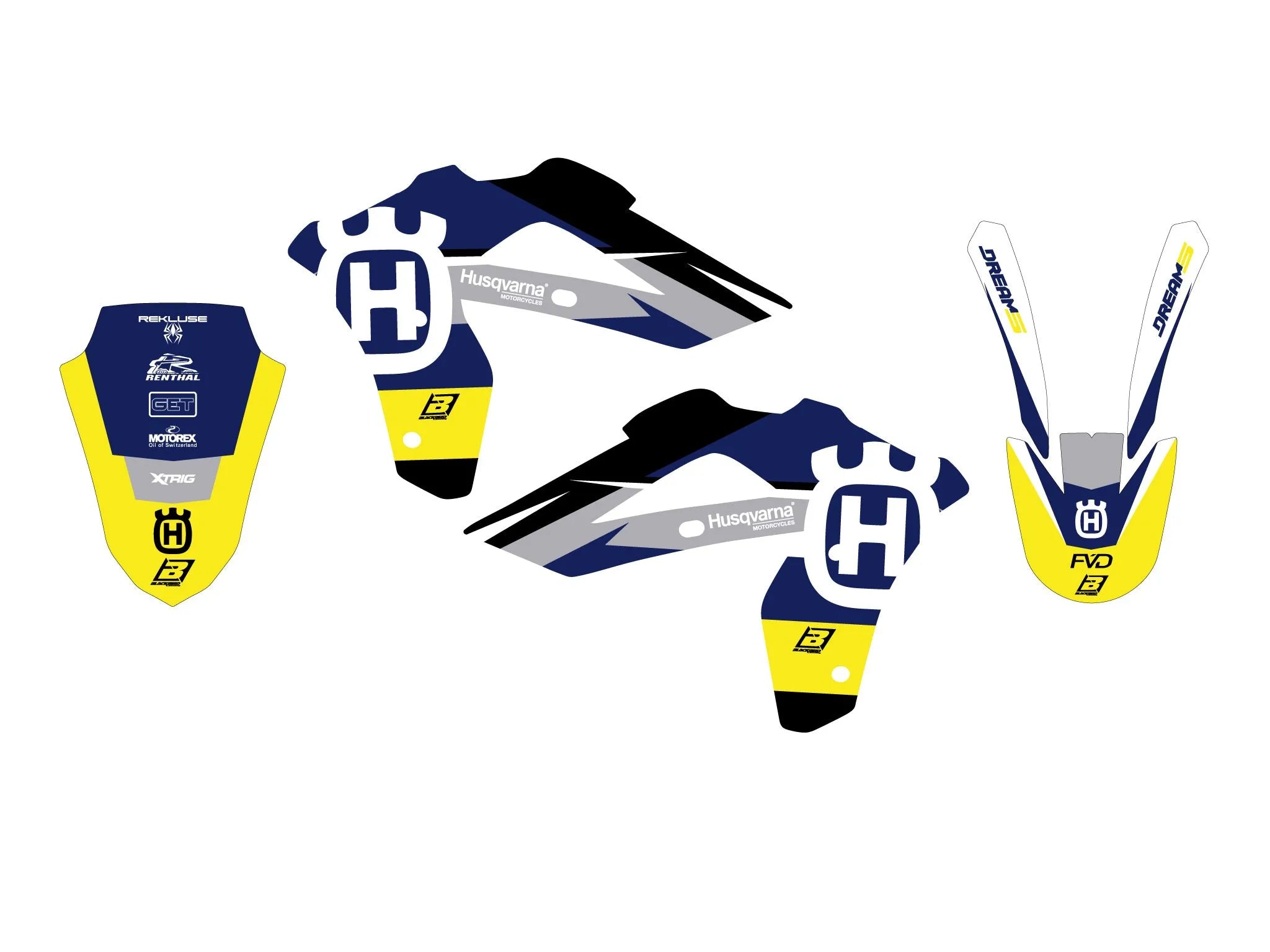 Blackbird Racing Dream 5 Graphic Kit For Husqvarna
