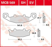 Trw Sv Series Sintered Brake Pads - Front - Front & Rear