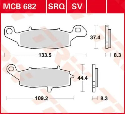 Trw Sv Series Sintered Brake Pads - Front