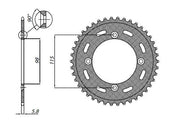Sunstar Steel Rear Sprocket - 53t