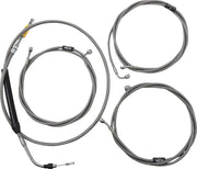 La Choppers Standard Stainless Braided Handlebar Cable Kit